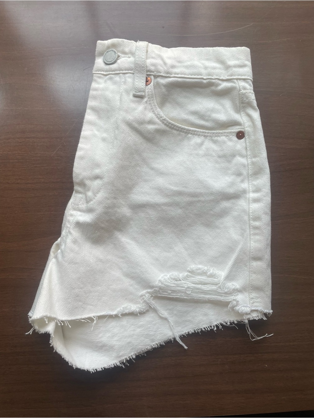 Blank NYC White Denim Shorts